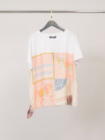 Load image into Gallery viewer, T-shirt coton à panneau foulard équestre KD8828-21