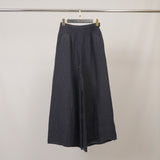 Pantalon large en lin à taille élastiquée JY12013