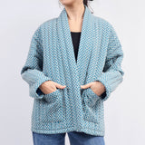 Veste matelassée imprimée en viscose – KD7280-13