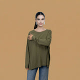 Oversized boat neck sweater SVD6262