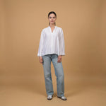 Load image into Gallery viewer, Satin viscose mandarin collar shirt MJ62339VS