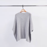 Pull ample en mohair à col V et ligne souple – MCL24036