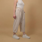 Pantalon fluide coton taille élastiquée – CVA825695