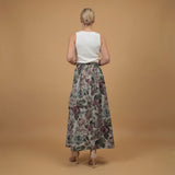 Long flared floral print skirt – TDM19323-17