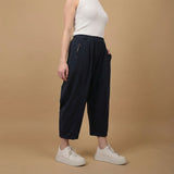 Pantalon fluide coton taille élastiquée – CVA825695