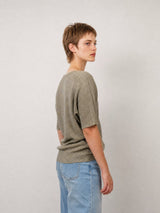 Pull brillant col bateau CA8413