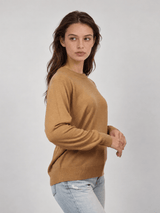Pull col rond en maille douce avec cachemire – CVAE207