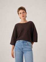 Pull court oversize à manches larges DSY0203