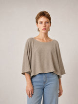 Pull court oversize à manches larges DSY0203
