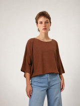 Pull court oversize à manches larges DSY0203