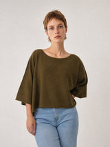 Pull court oversize à manches larges DSY0203