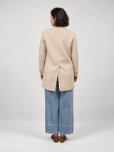 Manteau mi-long en laine à double boutonnage – DSY268855