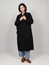 Manteau long en laine et cachemire à double boutonnage – DSY268857