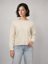 Pull en maille à bords côtelés et détails scintillants – DSY9596