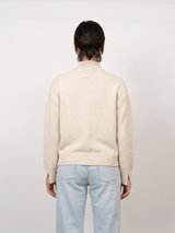 Pull ample à col montant et bords côtelés – DSY9735