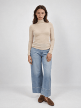Pull en laine mérinos à col montant et coupe ajustée – DSYL88248