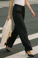 Load image into Gallery viewer, Straight-leg stretch cotton trousers CVA825149