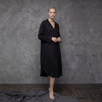 Load image into Gallery viewer, Loose-fitting satin dress with open neckline – KD6120VS-U