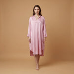 Load image into Gallery viewer, Loose-fitting satin dress with open neckline – KD6120VS-U