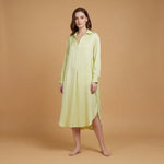 Load image into Gallery viewer, Loose-fitting satin dress with open neckline – KD6120VS-U