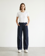 Charger l'image dans la galerie, Pantalon droit taille élastique CVA826238