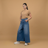 High-waisted flared denim trousers – SD9322