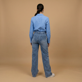 Jean taille haute poches plaquées – SD9181-3