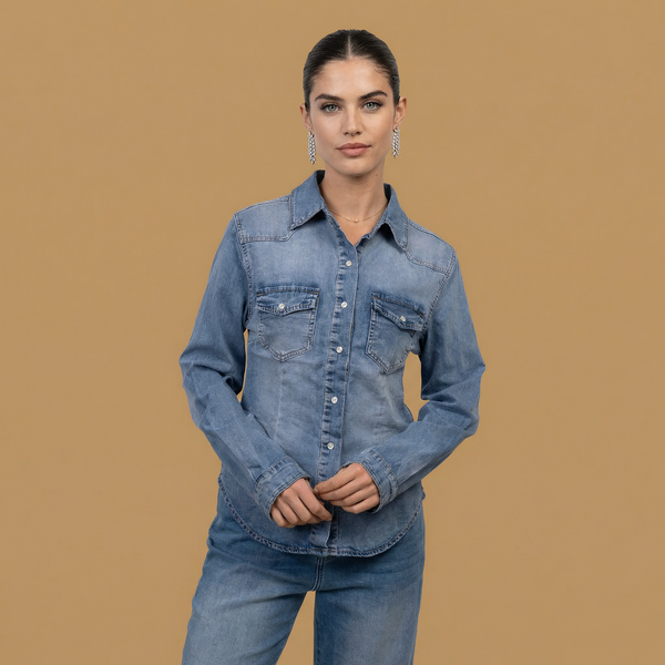 Chemise en denim coupe ajustée – SD9186