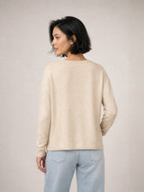 Pull ample col rond HY26019