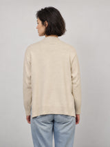 Pull en maille col montant à boutons latéraux – HY5032