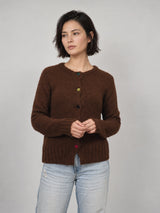 Gilet en maille à boutons multicolores – HYL26086
