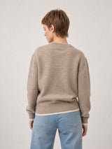 Pull bicolore en laine HYL1877