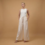 Load image into Gallery viewer, Satin trousers with elasticated waist – BCG0397-2