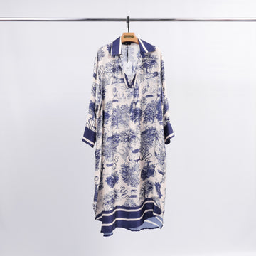 Robe chemise imprimé toile de Jouy KD6120VS-5