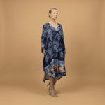 Load image into Gallery viewer, Star print satin dress KD6120VS-31