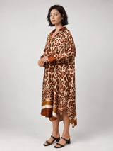 Robe satinée léopard – KD6120VS-42