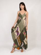 Robe longue satinée KD7505VS-20