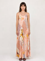 Robe longue satinée KD7505VS-20