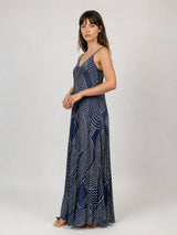 Robe longue satinée KD7505VS-29