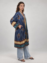 Kimono long satiné à imprimé baroque – KD88035VS-50