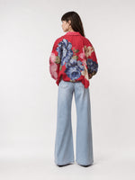 Charger l'image dans la galerie, Blouse imprimée fleurie à encolure travaillée KD8971-7
