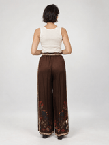 Pantalon satiné fleuri KD9099VS-18