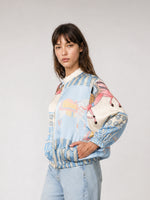 Load image into Gallery viewer, Veste zippée satinée KD9171VS-20