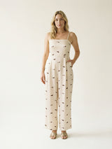 Dog Print Satin Jumpsuit KD9957VS-4