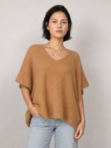 Pull ample en mohair à col V et ligne souple – MCL24036