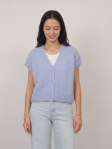 Gilet sans manches en mohair et laine boutonné – MCL25573