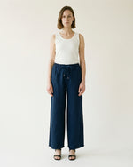 Charger l'image dans la galerie, Pantalon large taille élastiquée en coton – MF56008