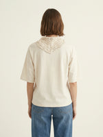 Charger l'image dans la galerie, Sweat fluide col châle dentelle MF56147