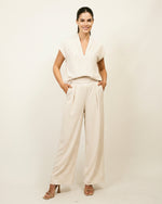 Load image into Gallery viewer, Wide-leg striped trousers MF56213
