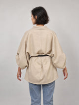 Manteau souple à manches amples et ceinture – MF56792